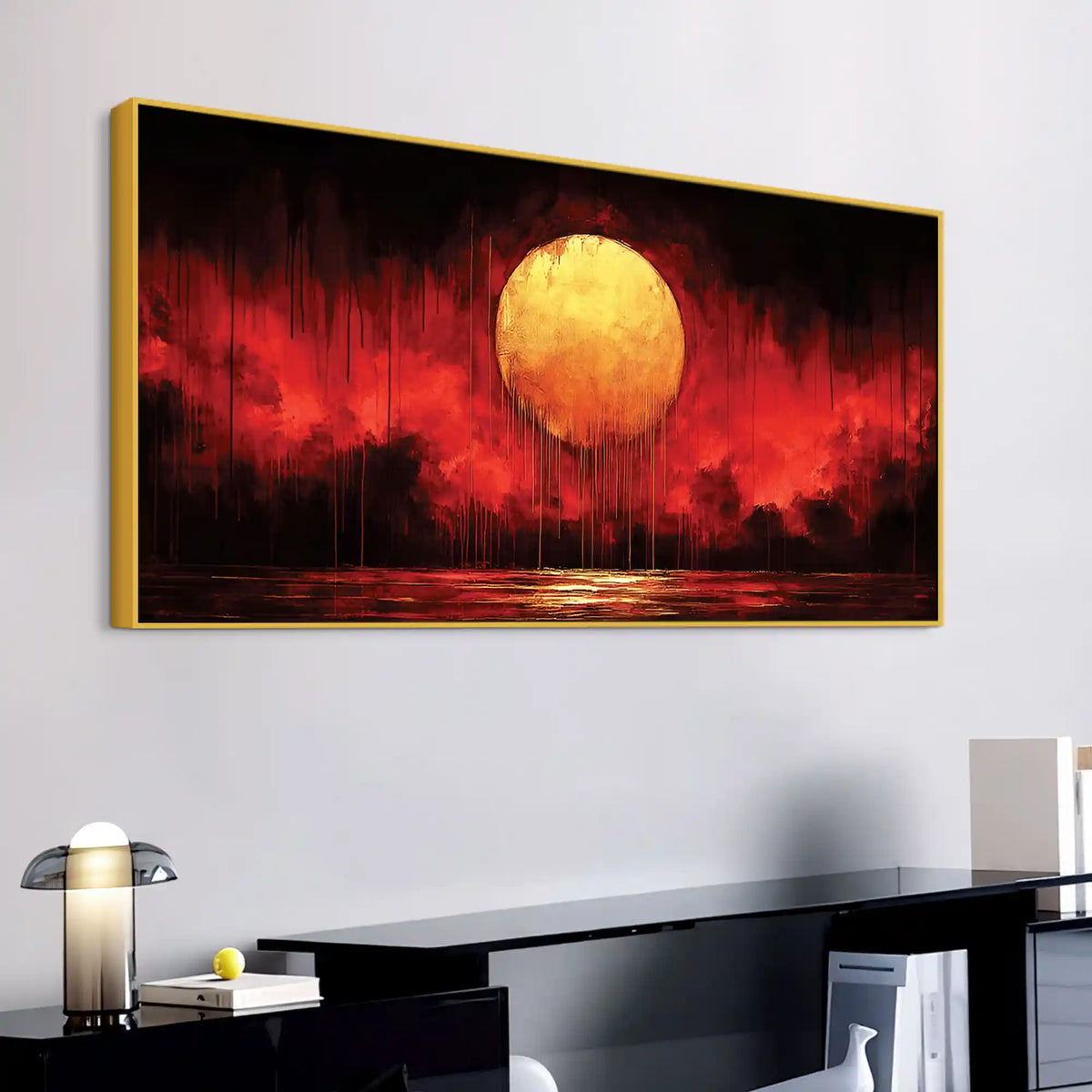 Abstract Dark Aesthetic Canvas Wall Art Painting for Interior Décor