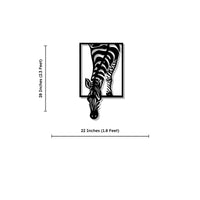 Abstract Design Zebra Metal Art Animal Wall Decor
