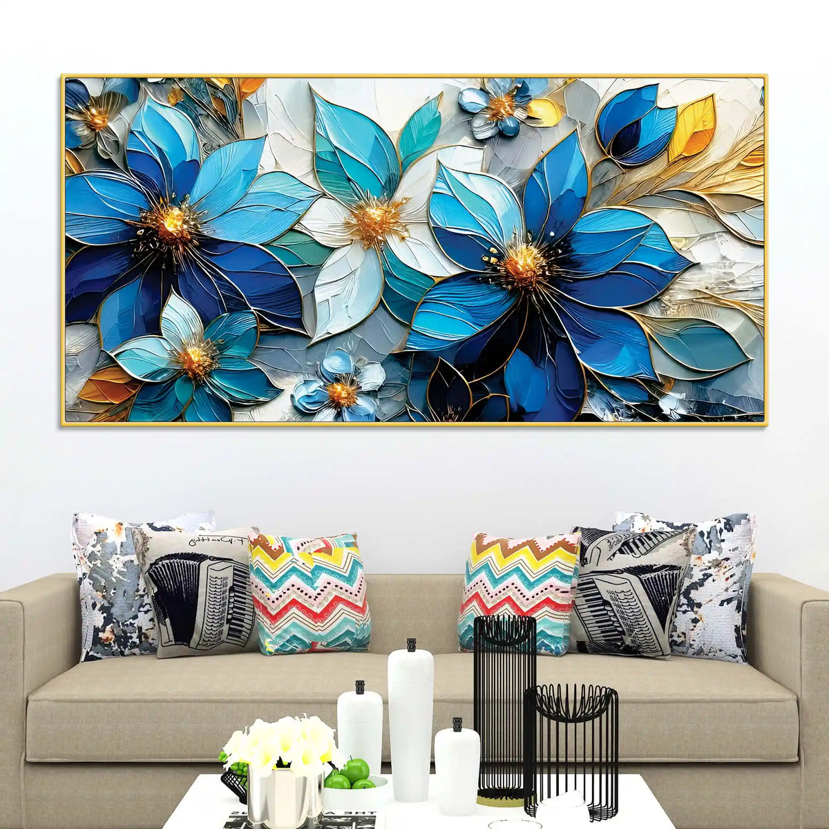Abstract Floral Abstract Canvas Painting for Home Décor