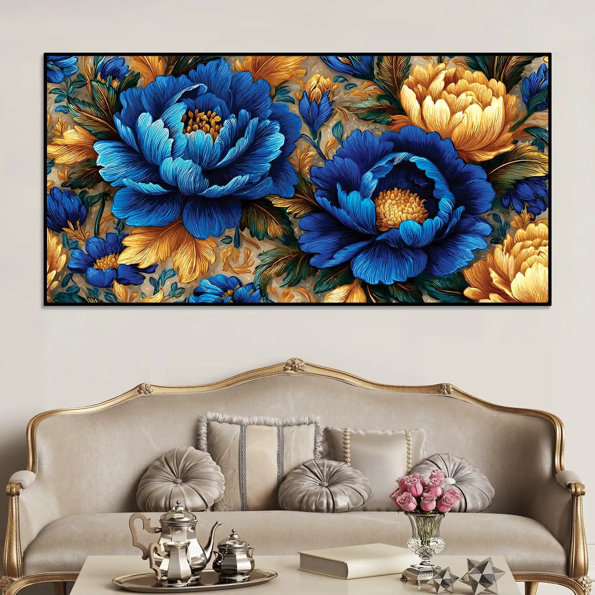 Abstract Floral Canvas Wall Art Painting for Home Styling