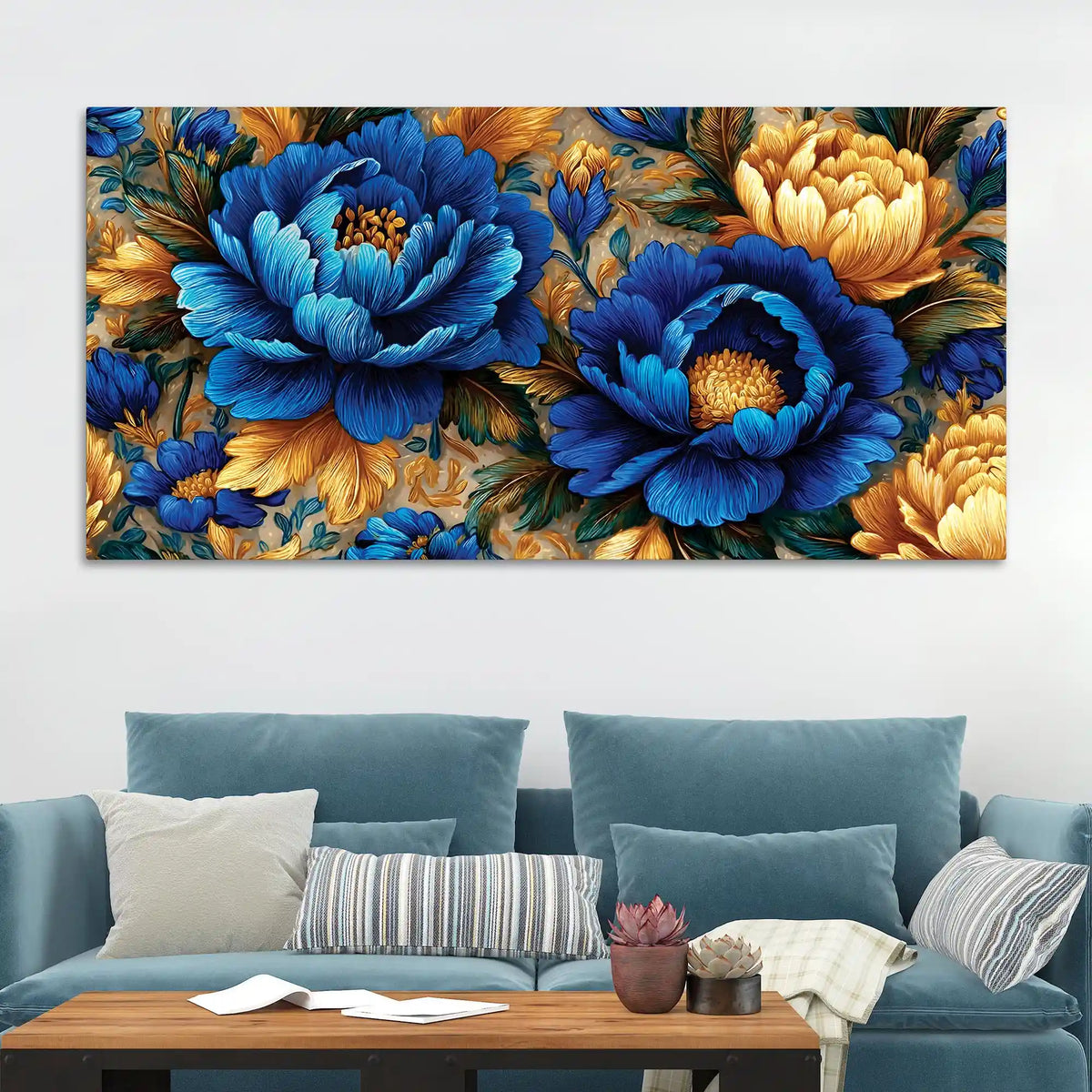 Abstract Floral Canvas Wall Art Painting for Home Styling