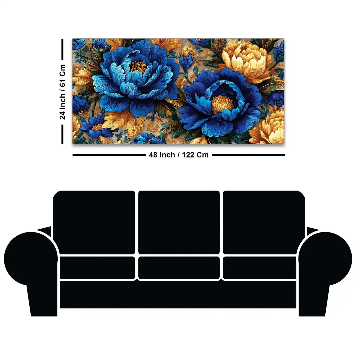 Abstract Floral Canvas Wall Art Painting for Home Styling
