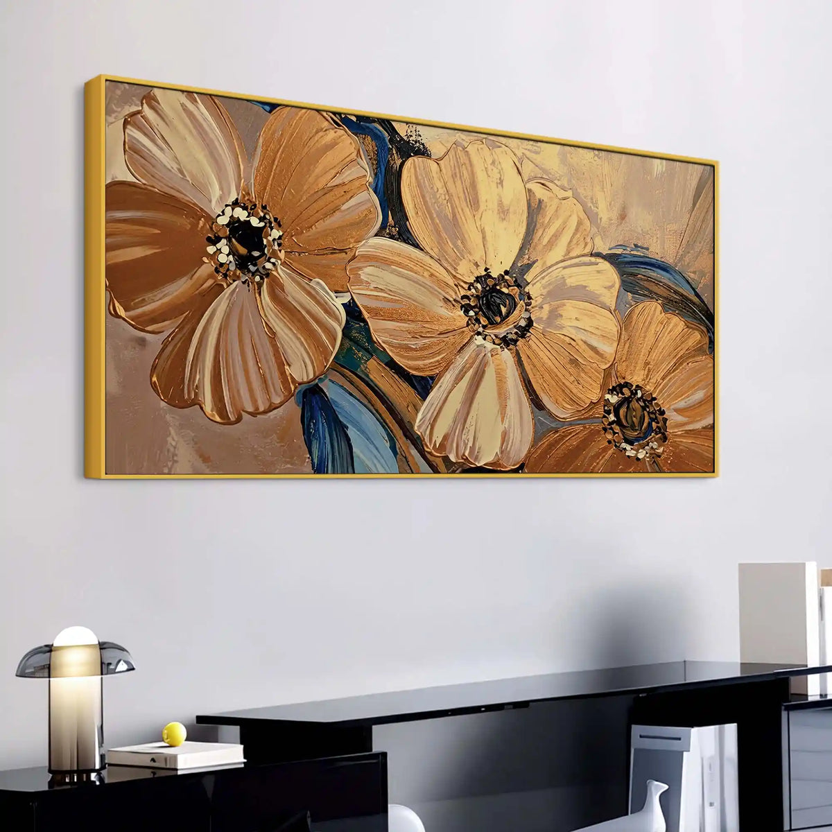 Abstract Floral Canvas Wall Painting for Living Room Décor