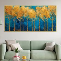 Abstract Forest Canvas Wall Art Nature Painting