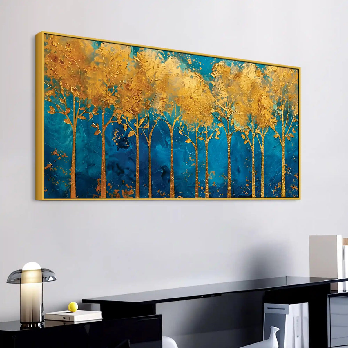 Abstract Forest Canvas Wall Art Nature Painting