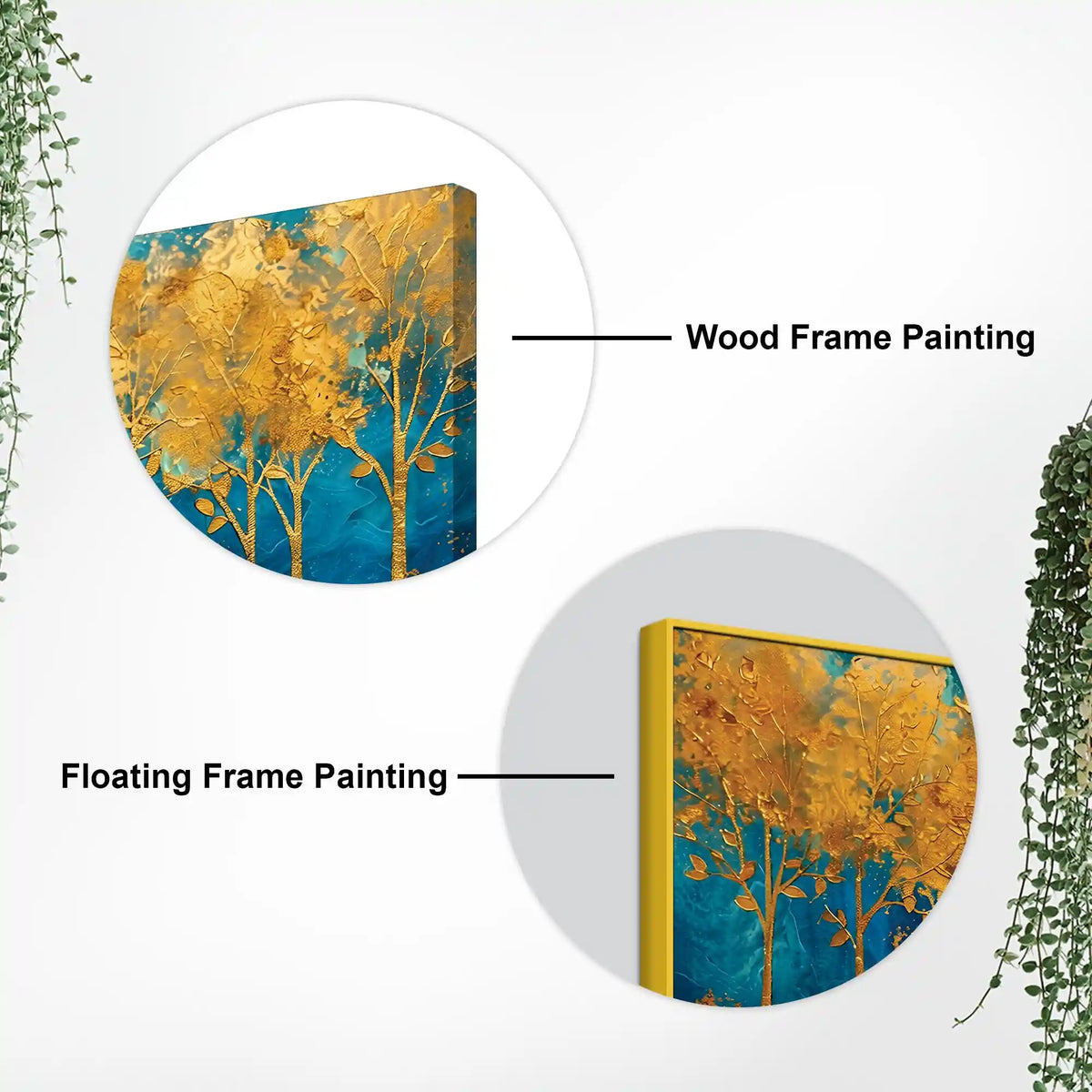 Abstract Forest Canvas Wall Art Nature Painting