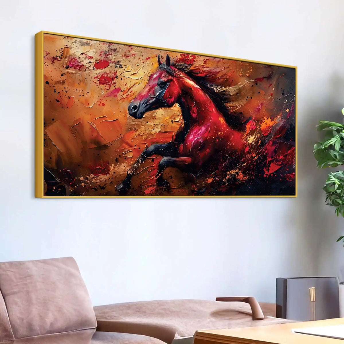 Abstract Home Décor Horse Canvas Wall Painting