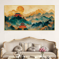 Abstract Japanese Style Canvas Wall Painting