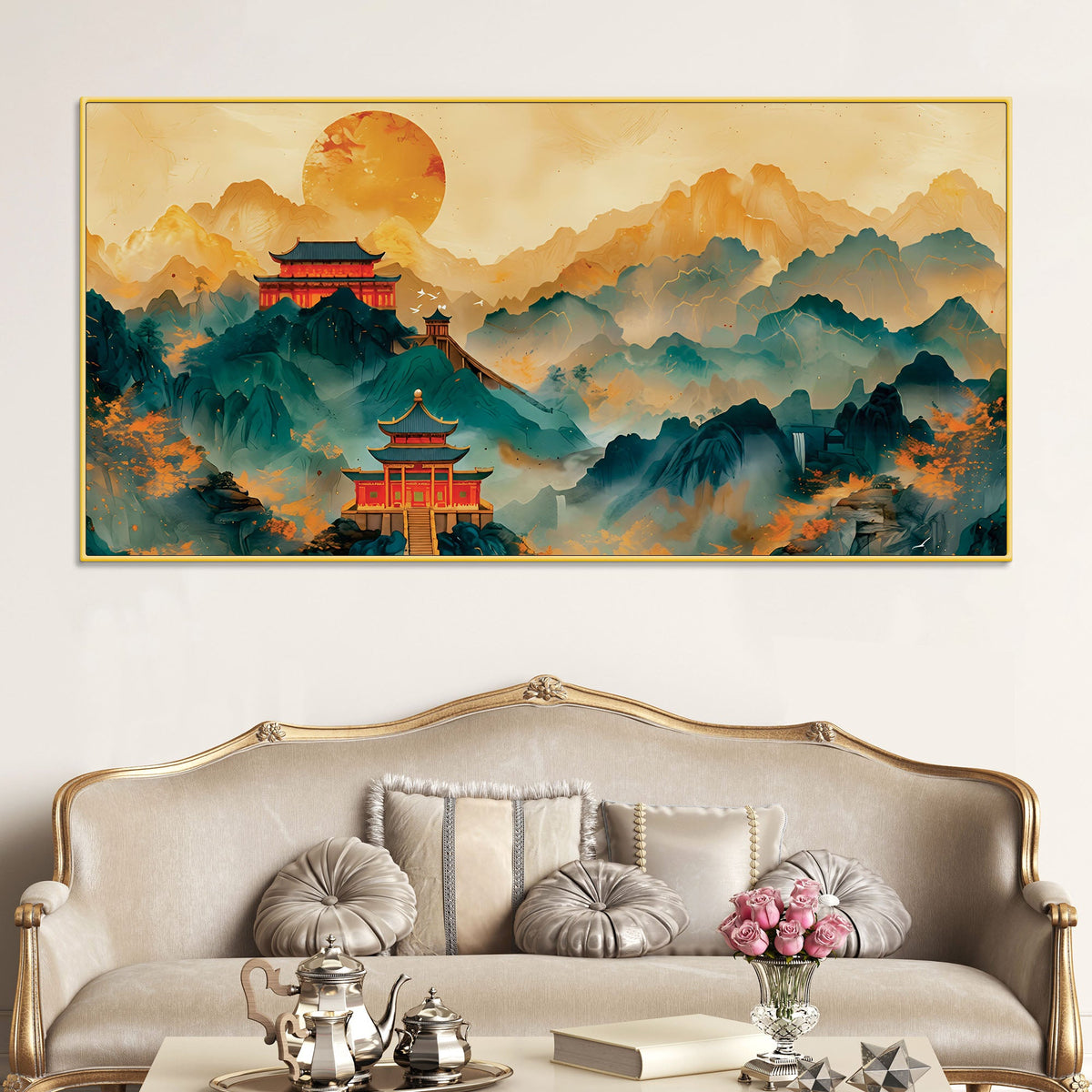 Abstract Japanese Style Canvas Wall Painting