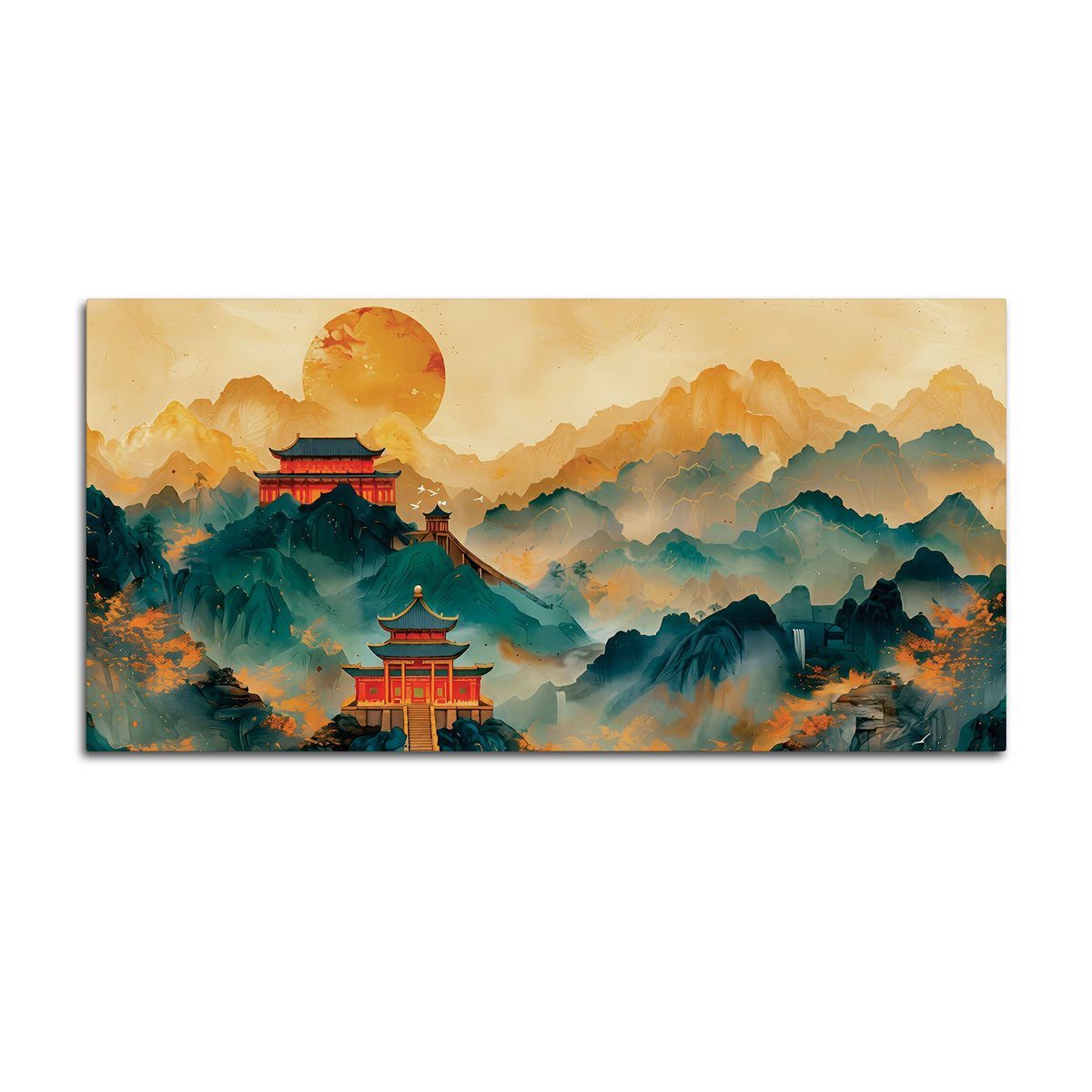 Abstract Japanese Style Canvas Wall Painting