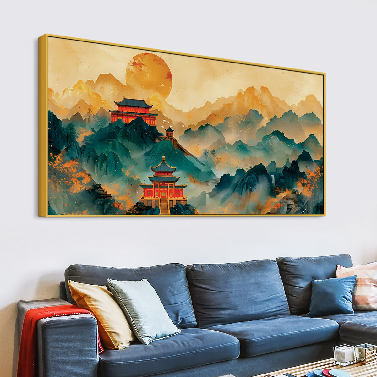 Abstract Japanese Style Canvas Wall Painting