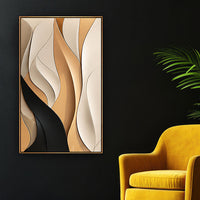 Abstract Layered 3D Wall Decor Art for High Ceiling Living Room