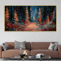 Abstract Luxury Forest Path Canvas Painting