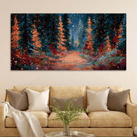 Abstract Luxury Forest Path Canvas Painting