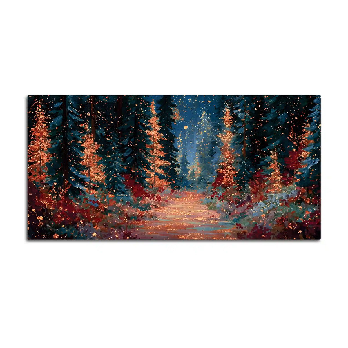 Abstract Luxury Forest Path Canvas Painting