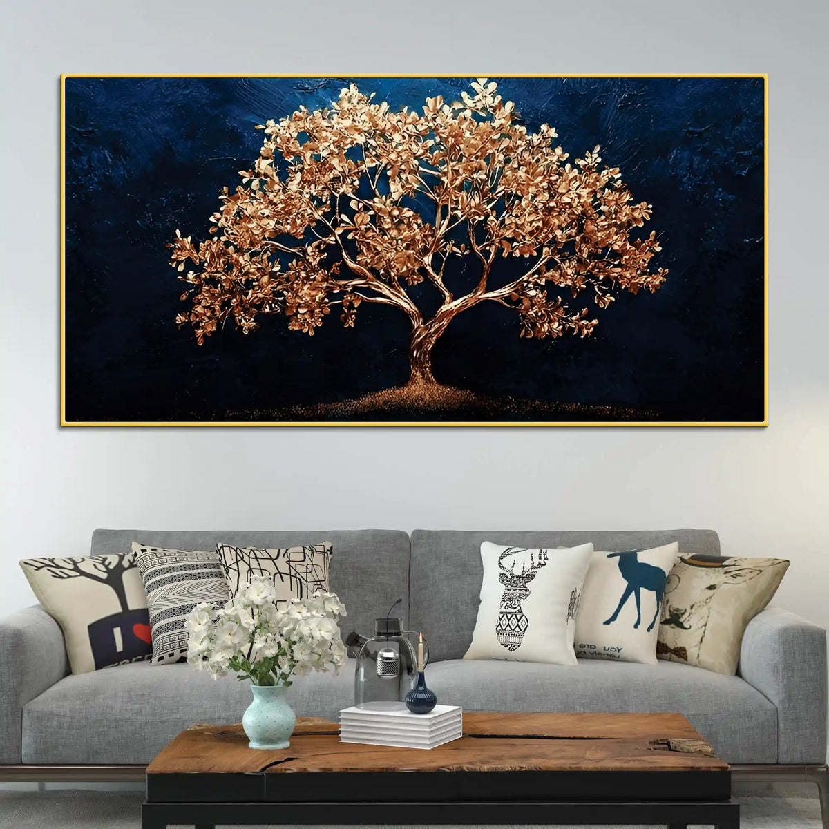 Abstract Modern Tree Canvas Painting