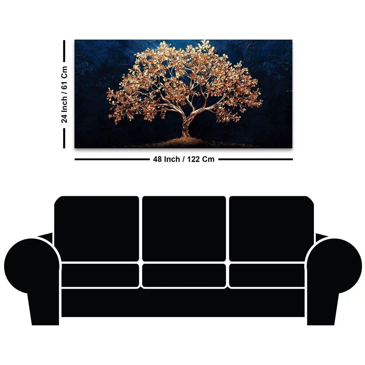 Abstract Modern Tree Canvas Painting