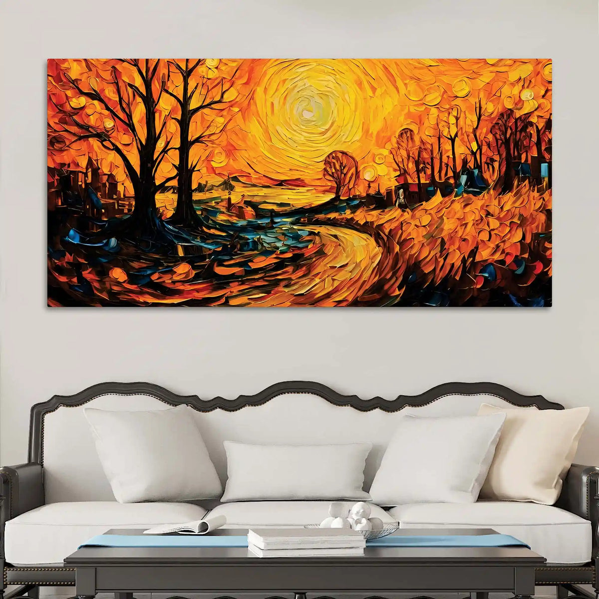 Abstract Nature Canvas Painting for Elegant Home Décor