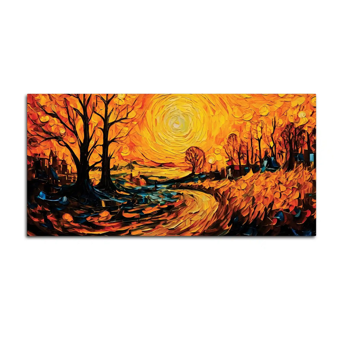 Abstract Nature Canvas Painting for Elegant Home Décor