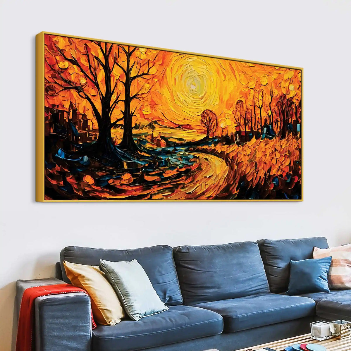 Abstract Nature Canvas Painting for Elegant Home Décor