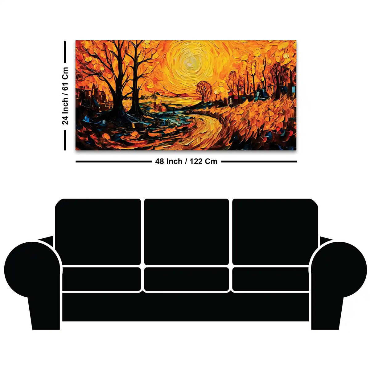 Abstract Nature Canvas Painting for Elegant Home Décor