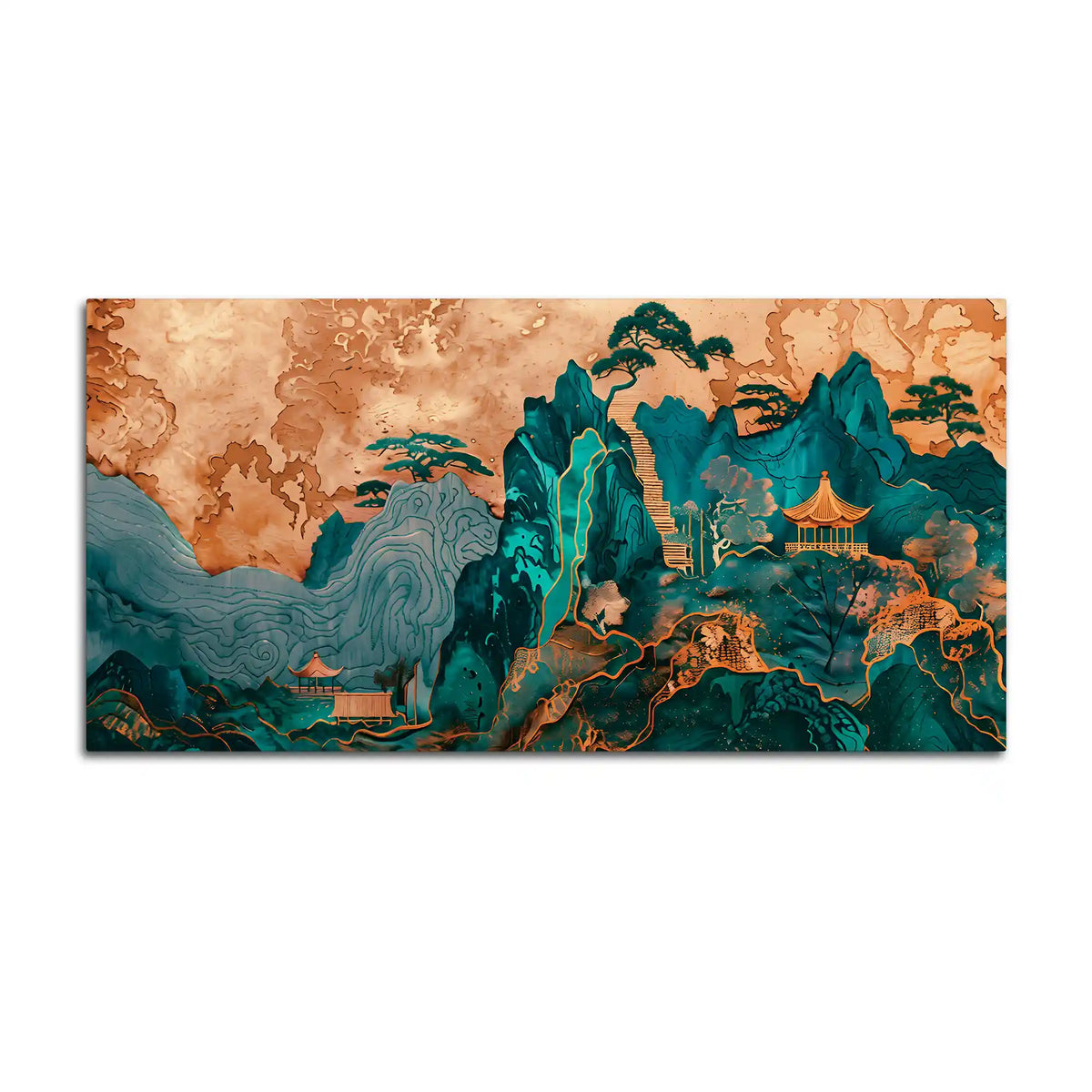 Abstract Nature Canvas Wall Art Painting for Luxury Decor