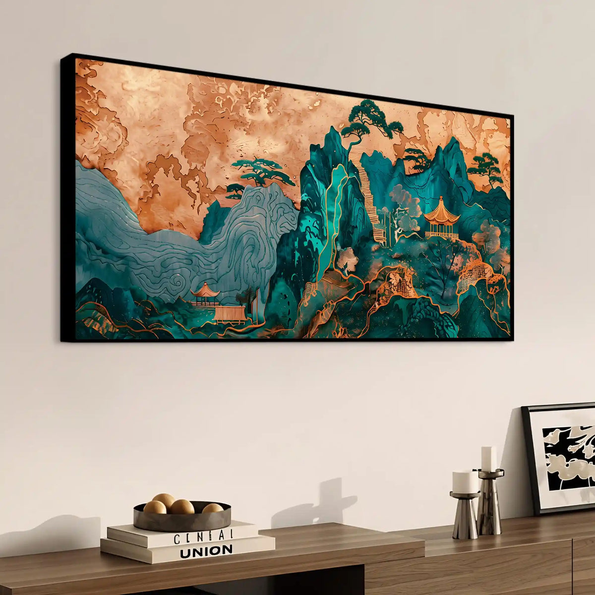 Abstract Nature Canvas Wall Art Painting for Luxury Decor