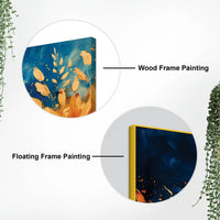 Abstract Nature Leaf Canvas Wall Art Painting for Elegant Interiors