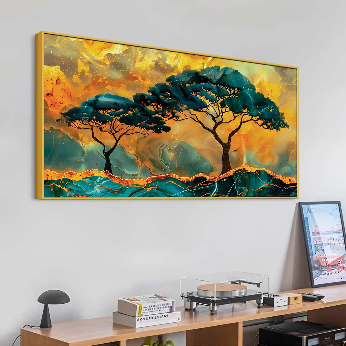 Abstract Nature Tree Canvas Painting for Living Room Decoration