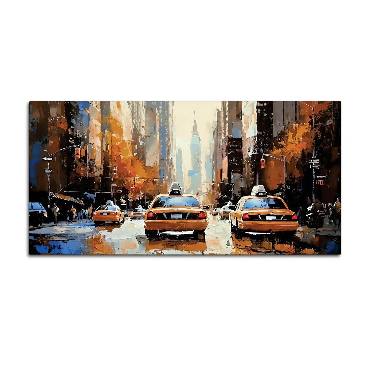 Abstract New York Street Canvas Wall Art for Decoration