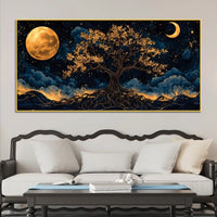 Abstract Night Wall Décor Canvas Painting