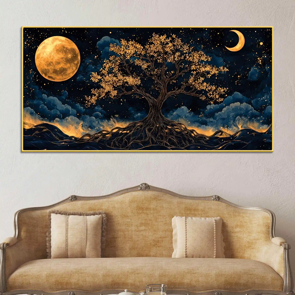 Abstract Night Wall Décor Canvas Painting