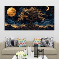 Abstract Night Wall Décor Canvas Painting
