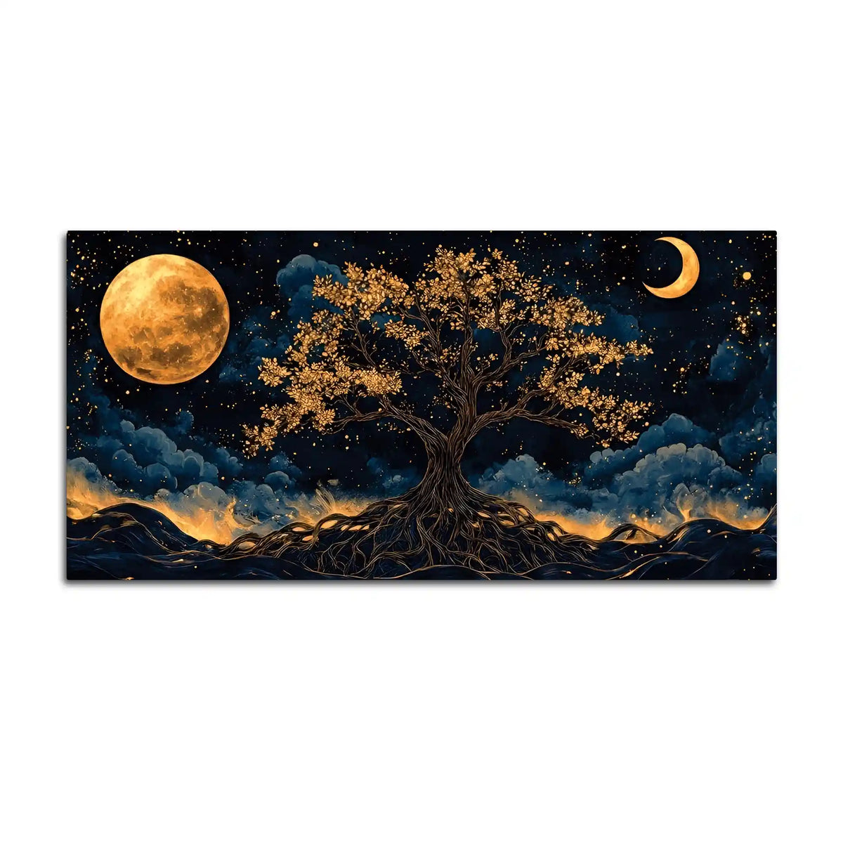 Abstract Night Wall Décor Canvas Painting