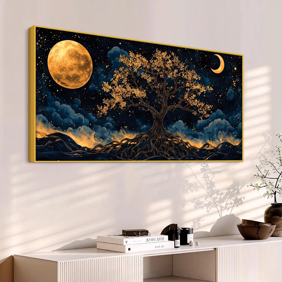 Abstract Night Wall Décor Canvas Painting