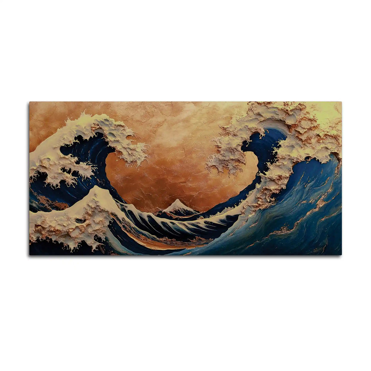 Abstract Ocean Wave Canvas Painting for Home Décor
