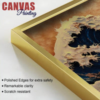 Abstract Ocean Wave Canvas Painting for Home Décor