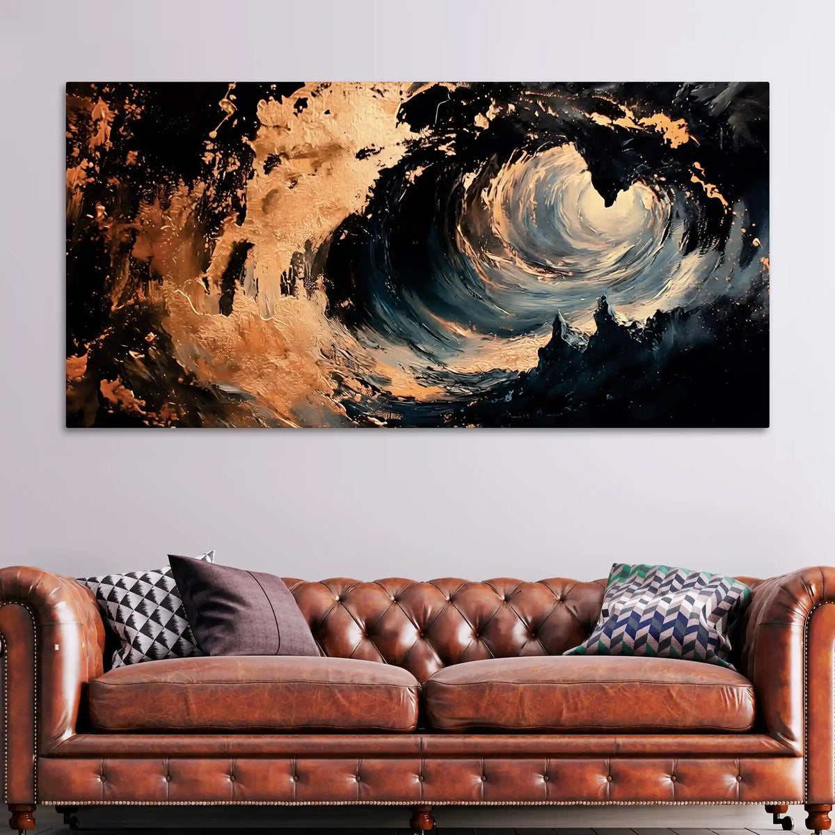 Abstract Ocean Wave Canvas Wall Painting