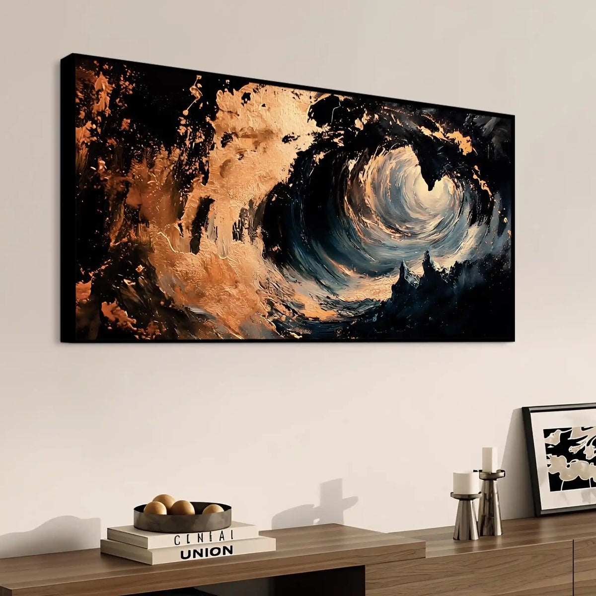Abstract Ocean Wave Canvas Wall Painting