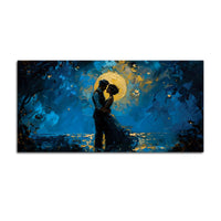Abstract Romantic Couple Canvas Wall Art Painting