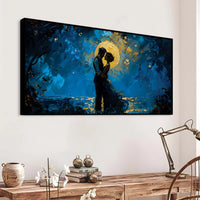 Abstract Romantic Couple Canvas Wall Art Painting