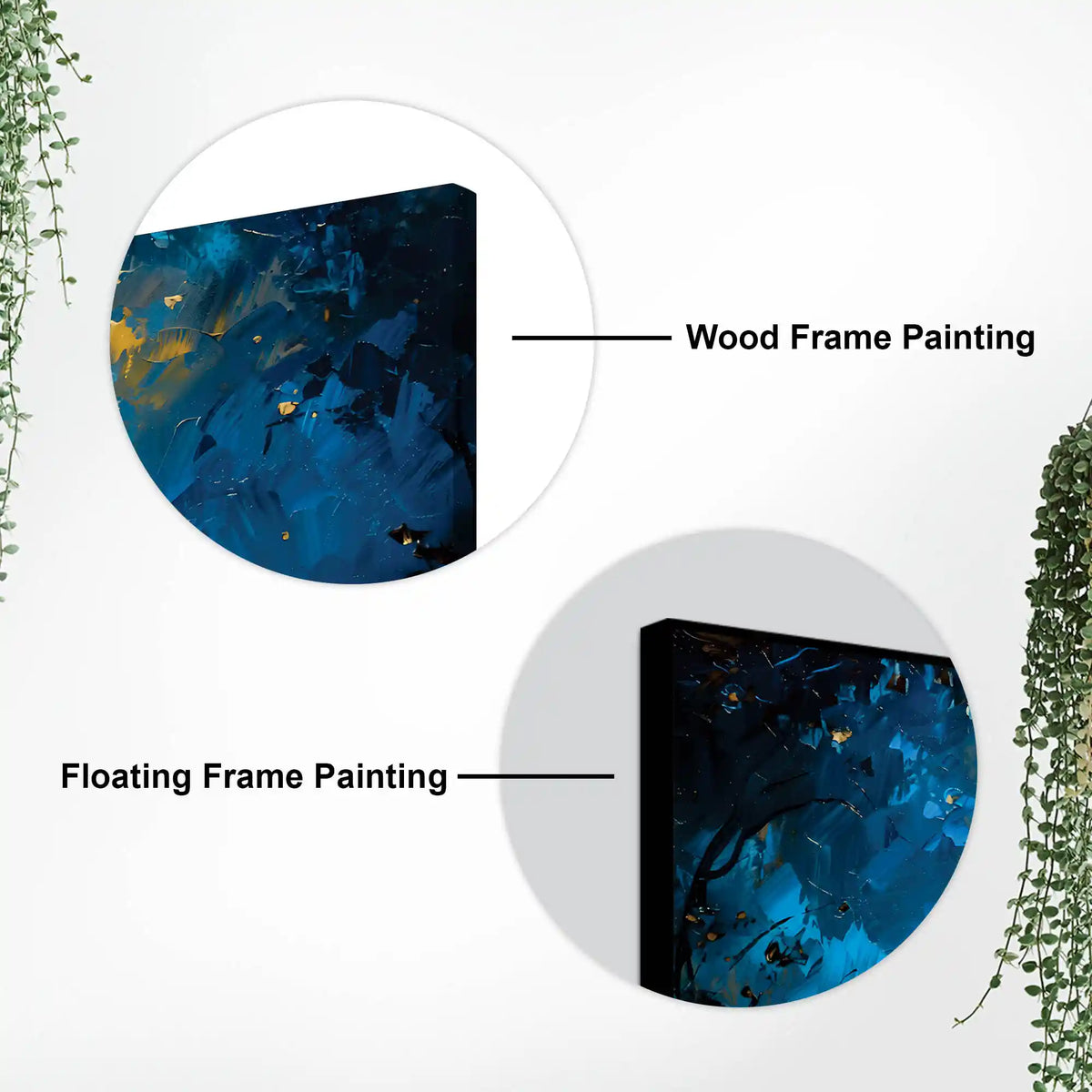 Abstract Romantic Couple Canvas Wall Art Painting