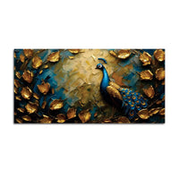 Abstract Royal Peacock Canvas Wall Art Painting