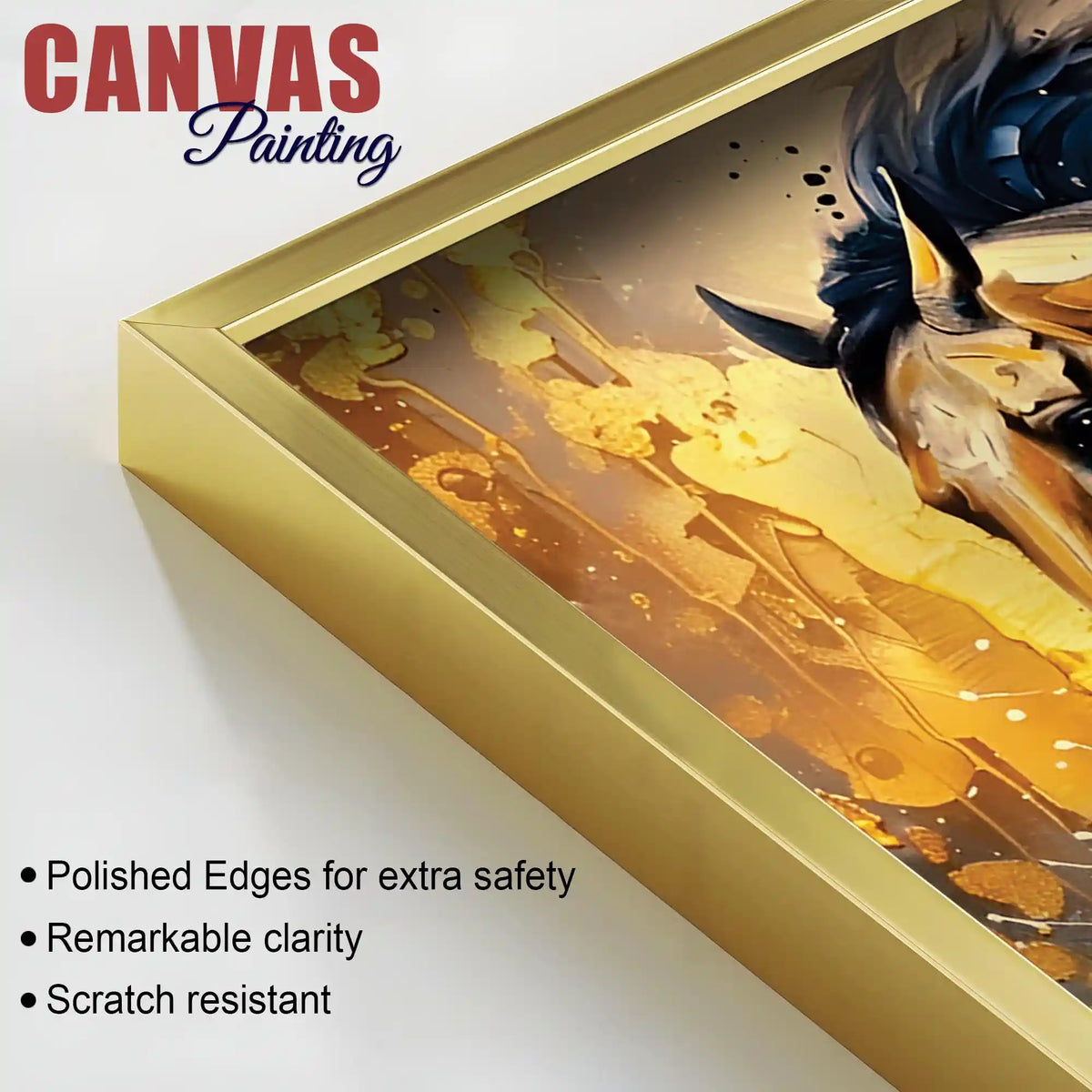 Abstract Running Horse Canvas Painting for Decor