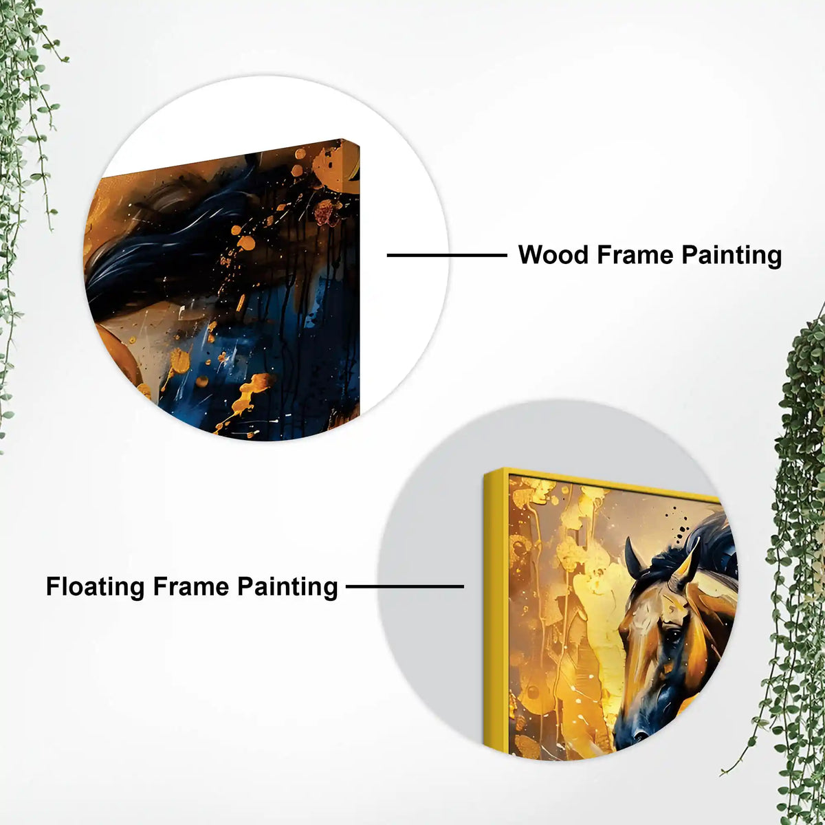 Abstract Running Horse Canvas Painting for Decor