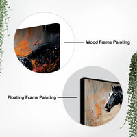 Abstract Running Horse Canvas Wall Art Painting