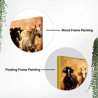 Abstract Running Horses Canvas Wall Art Painting