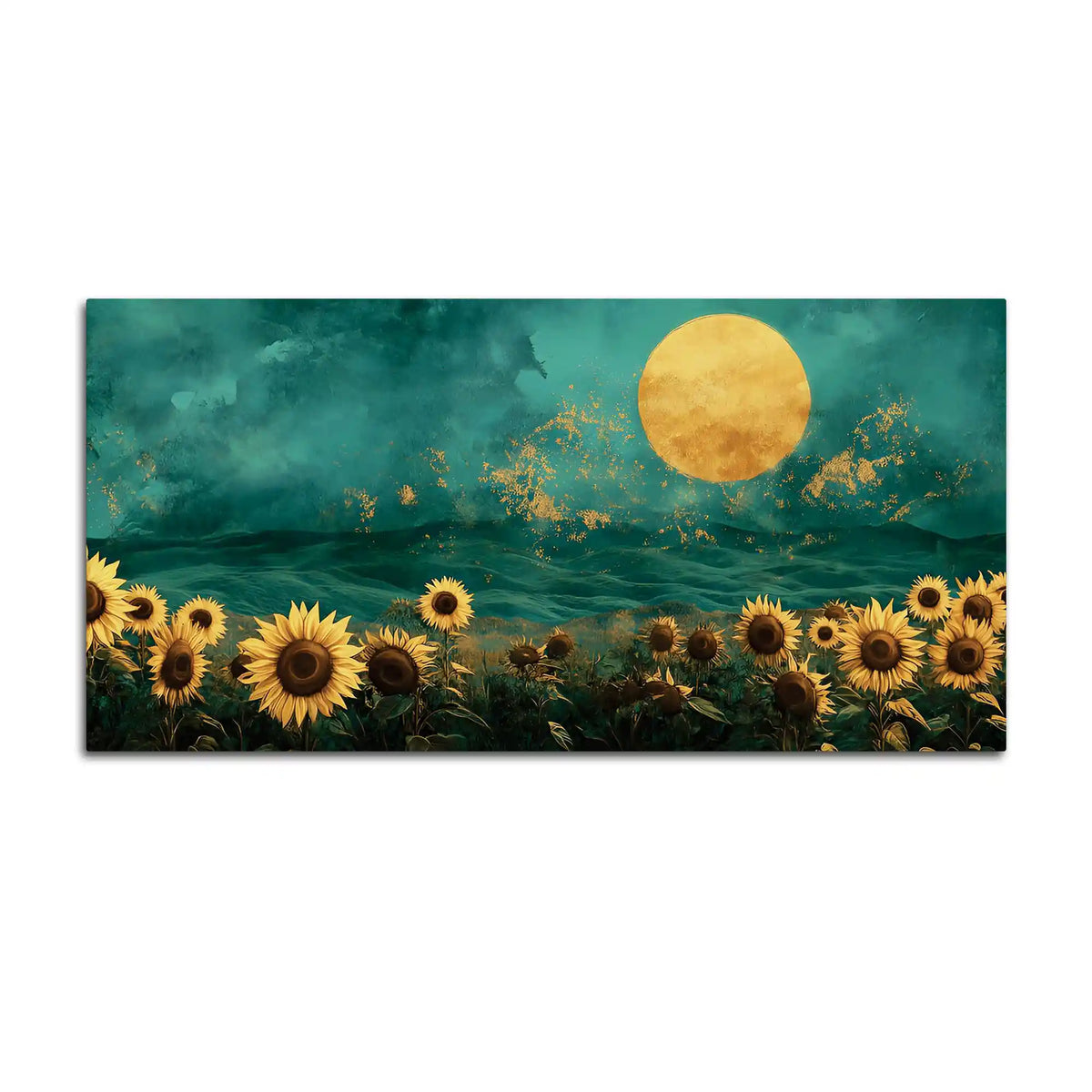 Abstract Sunflower Canvas Painting for Home & Office