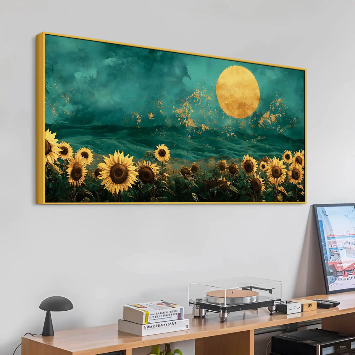 Abstract Sunflower Canvas Painting for Home & Office