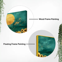 Abstract Sunflower Canvas Painting for Home & Office